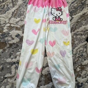 Hello Kitty Pink and White Heart Joggers